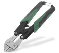 BLOSTM Mini Bolt Cutters 8" - Heavy Duty Wire Cutters Heat Treated Bolt Cutter for Maximum Durability, Chain Cutter with Ergonomic Rubber Grip Padlock Cutter, Fence Wire Cutters (Green)