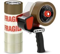 Blostm Mixed Packaging Tape & Gun Dispenser