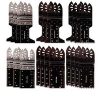 BLOSTM Oscillating Multi Tool Blades - 20pc Set (6 Types) - Alloy & High Carbon Steel - Universal Quick Release - Wood, Metal, Plastic Compatible