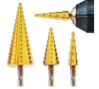 Blostm Steel Step Drill Bits - 3Pcs