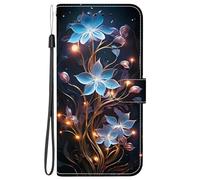 BLOTECH Kids Gifts Phone Wallet for Xiaomi 15T PRO Phone Cover Travel Package Cartoon School Children Party Birthday Gift Folio Case for Xiaomi 15T PRO, Illuminated Small Flower Lamp Pattern