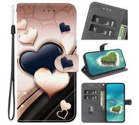 BLOTECH loving type Glitter Wallet Case for Honor 400 Lite Cellphone Protective Shell Glossy Skin Cases Covers Colorful PU Leather Magnetic Stand New Year's gift Pouch Cases for Honor 400 Lite