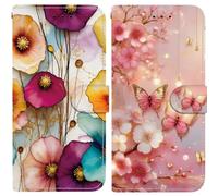 BLOTECH Painting Wallet for Tecno Spark 4 KC8 Women Phone Purse*2 PU Leather Clutch Yellow-coloured flowers Handbag Travel Phone Holder Credit Card Holder Money Case Wallets for Tecno Spark 4 KC8