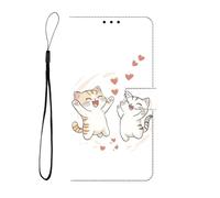 BLOTECH Protective Leather for Redmi A2 PLUS Case PU Leather Flip Wallet with Silicone Bumper, Stand, and Card Slots with Two adorable kittens Design Shockproof Cover Flip Case for Redmi A2 PLUS