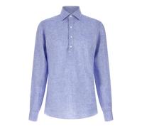 Blouse - male - Borriello Napoli - Casual Shirts - Blue - 2XL - Shirts 2XL