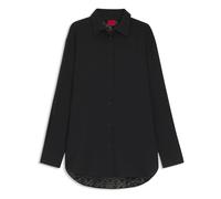 Blouse with Burnout-Effect Pattern- female- Hugo- Shirts- Black- XS- Blouses & Shirts XS