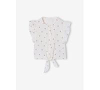 Blouse with Frilly Sleeves for Girls vanilla