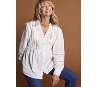 Blouse with Macramé Detail, Maternity & Nursing, ENVIE DE FRAISE white