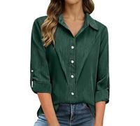 Blouses For Women - Elegant Solid Long Sleeve Blouse With Classic Collar And Button Detailing For Everyday Workwear Shirt Clean Front Women Casual Tunic
