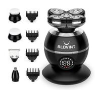 Blovint 5 in 1 - Head Shaver for Men, Electric Bald Head Shaver with LED Display, Rechargeable Cordless Skull Shaver, Waterproof Grooming Kit with Beard Trimmer, Hair Clippers & Cleaning Brushes