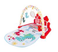 BLOVINT Baby Play Gym - Kick & Play Activity Mat with Piano, 5 Sensory Toys, Music, Lights, and Tummy Time Fun for Newborns to Toddlers with 4 LED Lights, 4 Press Keys, and 50 MIDI Pieces