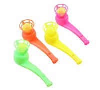 Blow Ball Pipe Game - Floating Blowing Pipe Toy Stress Reliever Educational Breathing Control Classic Floating Ball Toy Set Game For Kids Preschool Party