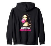 Blow Like Mona Lisa - Funny Art Meme For Humor Fans Zip Hoodie