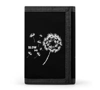 Blow Me Dandelion Casual Mens Credit Card Holder Wallets for Women Slim Durable Purse with ID Window