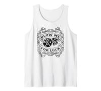 Blow Me for Luck Vintage Dice Gambling Tank Top