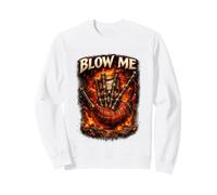 Blow Me Funny Scottish Bagpipes Tartan Sarcastic Scotsman Sweatshirt