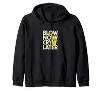 Blow Now Cry Later Saxophone Player Jazz Band Zip Hoodie
