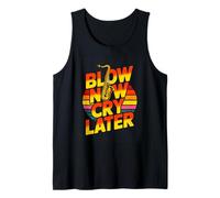 Blow Now Cry Later Saxophone Retro Jazz Music Tank Top