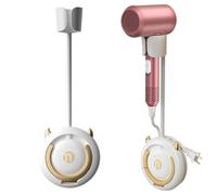 Blow-out Rod Holder - Vertical Holders for Hair Dryer Caddy, Rotating Rotating Holder, Care Station for Appliances, Toilet Accessories with Cable Winder | For Electrical Appliances in the Area K