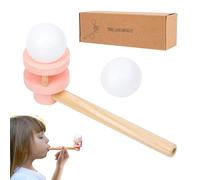 Blow Pipe Ball Game - Lightweight Flexible, Wand Set, Foam Balls Levitation Device, Interactive Group Contest Games, Lung Strength Building Play | Challenge Siblings Friends At Carnival Fair Recreat