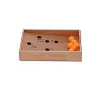 Blow Tennis Box - Vision & Lung Capacity Training Toy for Kids, Durable Beech Wood, Brain Development Enhancer, Safe Smooth Surface Gift for Toddlers