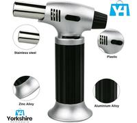 Blow Torch Refillable Butane Gas Lighter Adjustable Flame Safety Lock