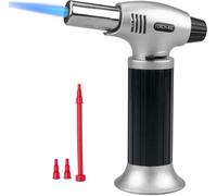 Blow Torch - Refillable Refill Auto Ignition Blowtorch Ideal For Camping, Creme Brulee