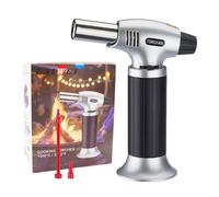 Blow Torches LAIWEI S400 Kitchen Blow Torch Lighter, Refillable, Fits All Butane canisters, Adjustable Flame, Ideal for barbecues, Baking, Desserts and Cream Cakes.