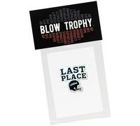 Blow Trophy Fantasy Football Last Place Loser Pin, Funny Draft Party Punishment Trophy Alternative Gag Gift, Acrylic Lapel Badge for Clothes, Backpack, or Accessories
