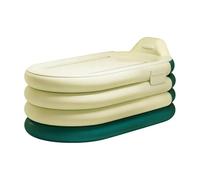 Blow Up Bathtub - Inflatable Shower Wash Basin, 140x84x51cm Weight 2600g PVC, Muscle Recovery Feature with Convenient Setup | Self Care Routine Wellbeing for Indoor Outdoor Bathroom Use