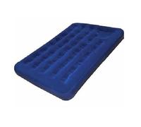 Blow Up Camping Double Airbed New Navy Blue Flocked Highlander Air Bed (AIR024)