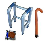 Blow Up Cane And Walker Old People Cane Walker Inflatable Decorations Prank