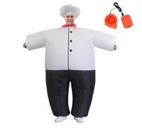Blow Up Chef Costume Halloween Party Dress up Cooking Suit