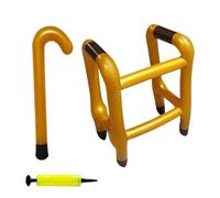 Blow Up Fake Cane - Inflatable Walker Prank Toy, Retirement Frame Crutches Joke, Portable Party Decoration, Novelty Trick Accessory, Fun Prop for Adults Kids Teens Women Men Dad Carnival Halloween