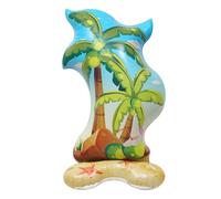 Blow up Palm Tree, Aluminum Foil Inflatable Palm Tree, Tropical Themed Decorations for Kids Adults Birthday Hotel Restaurant Gatherings