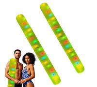 Blow Up Pool Swimming Noodles - Adults Swim Noodles - Giant Outdoor Water Games, Built-in Shiny Colorful Light For Women, Men Swimming Beach Lake Party