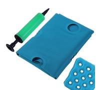 Blow Up Seat Cushion,Portable Air Cushion with Pump - Comfortable Inflatable Waffle Pad, Lightweight Breathable Mat For Stadium, Car