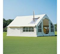 Blow Up Tent 6-8 Man Inflatable House Tents For Outdoor Camping, Large Family Air Tent With Stove Jack Hole And Pump, 4-Season Waterproof Windproof Inflatable Tents