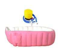 Blow Up Tub - Foldable Shower Nursery Sink, Safety Water Basin with Easy Inflation Mechanism, Heat Retaining Ergonomic Design, Ideal for Home Use Family Holidays Small Apartment Living