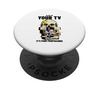 Blow Up Your TV It's Pure Propaganda (Rebel Statement) PopSockets Adhesive PopGrip