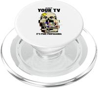 Blow Up Your TV It's Pure Propaganda (Rebel Statement) PopSockets PopGrip for MagSafe