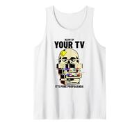 Blow Up Your TV It's Pure Propaganda (Resistance Statement) Tank Top
