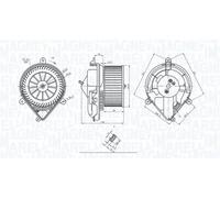 MAGNETI MARELLI 069412228010 Heater blower motor