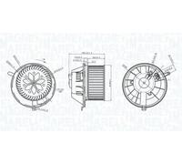 Blower fan 069412229010 MAGNETI MARELLI for VW SEAT SKODA AUDI RENAULT PROTON