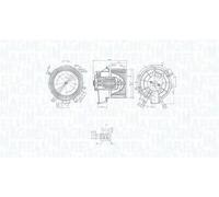 MAGNETI MARELLI 069412236010 Heater blower motor