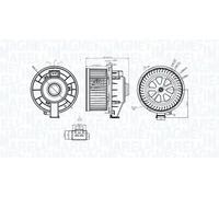 Blower fan 069412253010 MAGNETI MARELLI for FORD FIESTA VI FIESTA VI Van