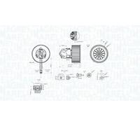 MAGNETI MARELLI 069412344010 Heater blower motor