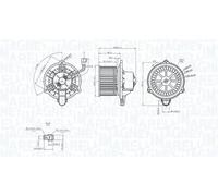 Blower fan 069412752010 MAGNETI MARELLI for KIA HYUNDAI