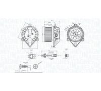 Blower fan 069412753010 MAGNETI MARELLI for RENAULT SCÉNIC I MPV