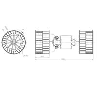 Blower fan 34284 NRF for BMW Z3 Roadster Z3 Coupe